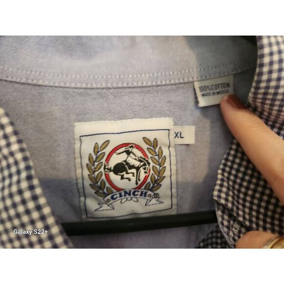 M19 Cinch button up plaid shirt - Picture 4 of 6